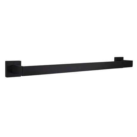 Bagno Lucido Stainless Steel 24" Towel Bar - Matte Black - BUILDMYPLACE