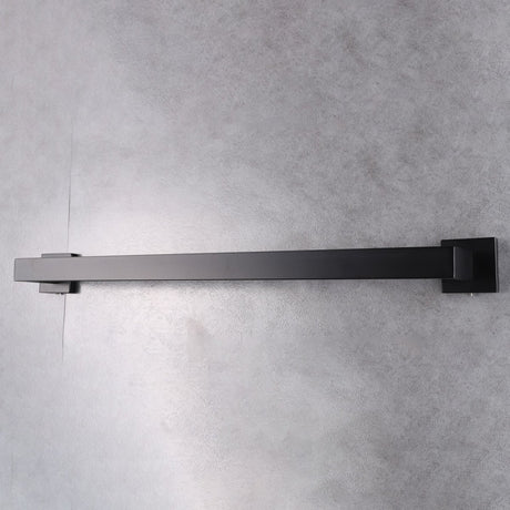 Bagno Lucido Stainless Steel 24" Towel Bar - Matte Black - BUILDMYPLACE