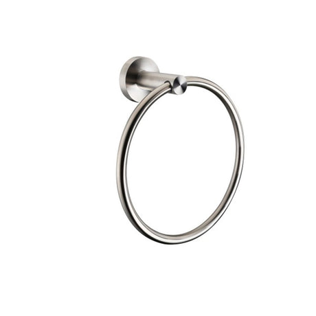 Bagno Nera Stainless Steel Towel Ring - Satin Nickel - BUILDMYPLACE