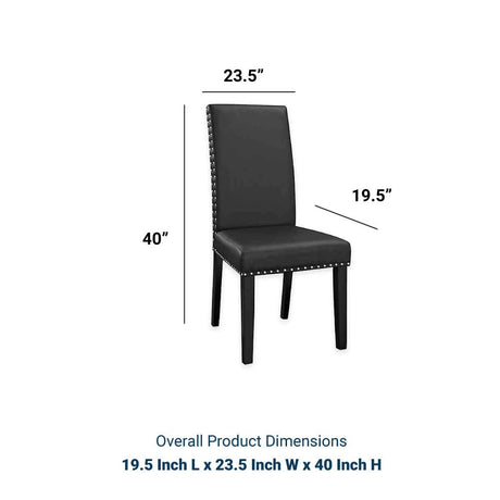 Baron Kitchen And Dining Vinyl Chair Set Of 4 - Dining Room Chair Set - BUILDMYPLACE