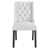 Baronet Button Tufted Fabric Dining Chair - BUILDMYPLACE