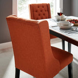 Baronet Button Tufted Fabric Dining Chair - BUILDMYPLACE