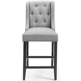 Baronet Counter Bar Stool Upholstered Fabric Set of 2 - BUILDMYPLACE