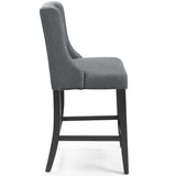 Baronet Counter Bar Stool Upholstered Fabric Set of 2 - BUILDMYPLACE