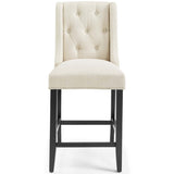 Baronet Counter Bar Stool Upholstered Fabric Set of 2 - BUILDMYPLACE