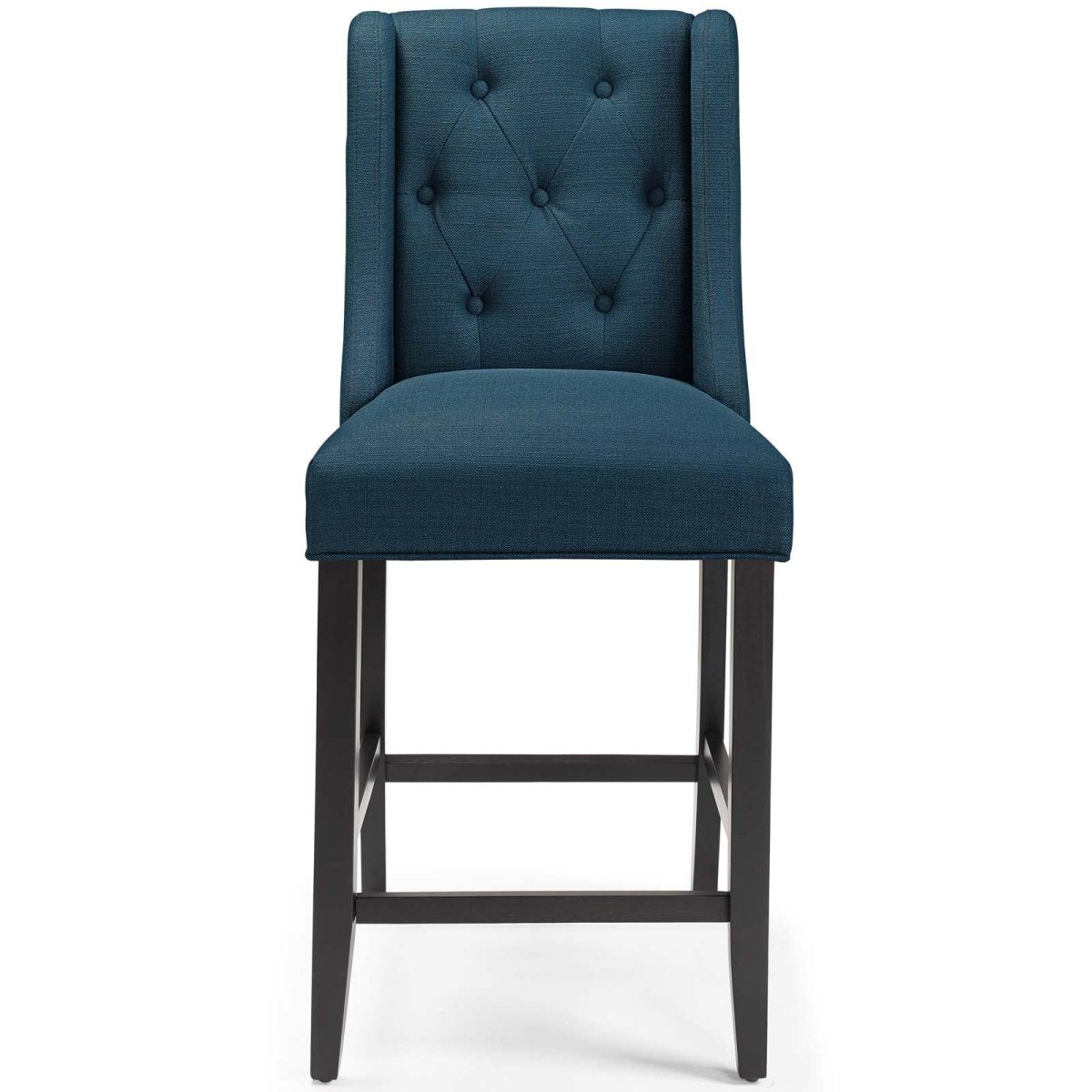 Baronet Counter Bar Stool Upholstered Fabric Set of 2 - BUILDMYPLACE