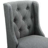 Baronet Counter Bar Stool Upholstered Fabric Set of 2 - BUILDMYPLACE
