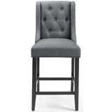 Baronet Counter Bar Stool Upholstered Fabric Set of 2 - BUILDMYPLACE