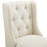 Baronet Counter Bar Stool Upholstered Fabric Set of 2 - BUILDMYPLACE