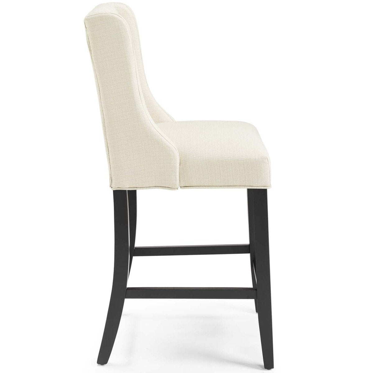 Baronet Counter Bar Stool Upholstered Fabric Set of 2 - BUILDMYPLACE