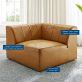 Bartlett Vegan Leather Corner Chair - BUILDMYPLACE