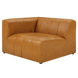 Bartlett Vegan Leather Left - Arm Chair - BUILDMYPLACE