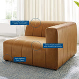 Bartlett Vegan Leather Right - Arm Chair - BUILDMYPLACE