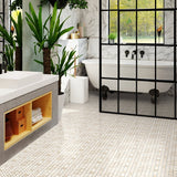 Basketweave Impero Reale Honed Marble Mosaic - BUILDMYPLACE