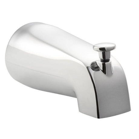 Bathtub Spout Valve W/ Diverter - 5.5 x 2.5 x 2.5 - 1/2 NPT Connection/Wallmount - Bathroom Plumbing Fixture - BUILDMYPLACE