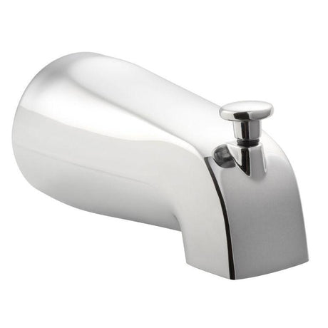Bathtub Spout Valve W/ Diverter - 5.5 x 2.5 x 2.5 - 1/2 NPT Connection/Wallmount - Bathroom Plumbing Fixture - BUILDMYPLACE
