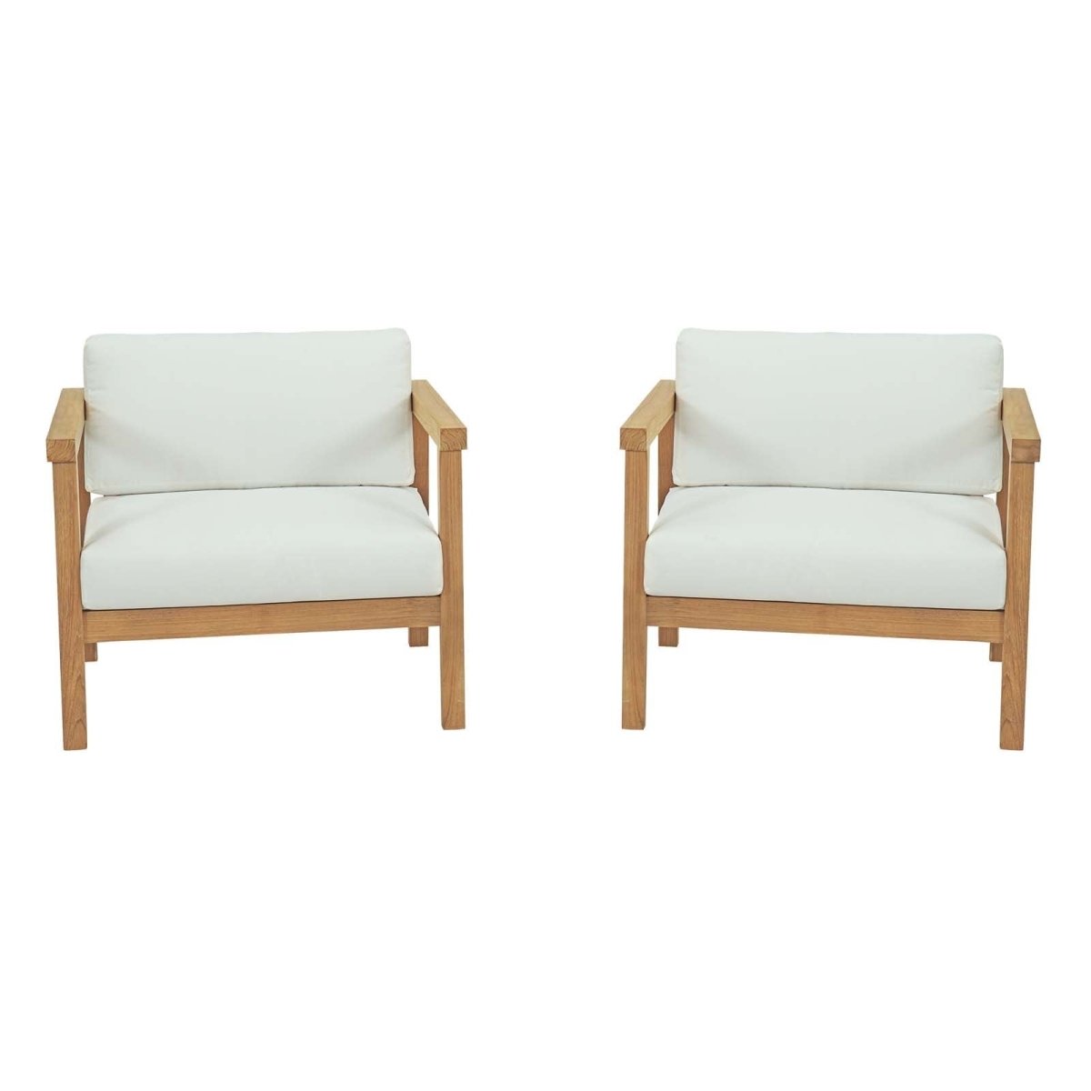 Bayport 2 Piece Outdoor Patio Teak Set - BUILDMYPLACE