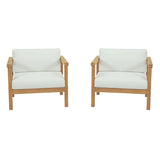 Bayport 2 Piece Outdoor Patio Teak Set - BUILDMYPLACE