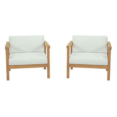 Bayport 2 Piece Outdoor Patio Teak Set - BUILDMYPLACE