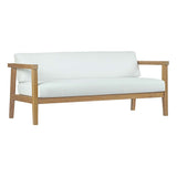 Bayport 4 Piece Armless Outdoor Patio Teak Set - BUILDMYPLACE