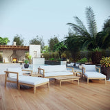 Bayport 8 Piece Outdoor Patio Teak Set - BUILDMYPLACE