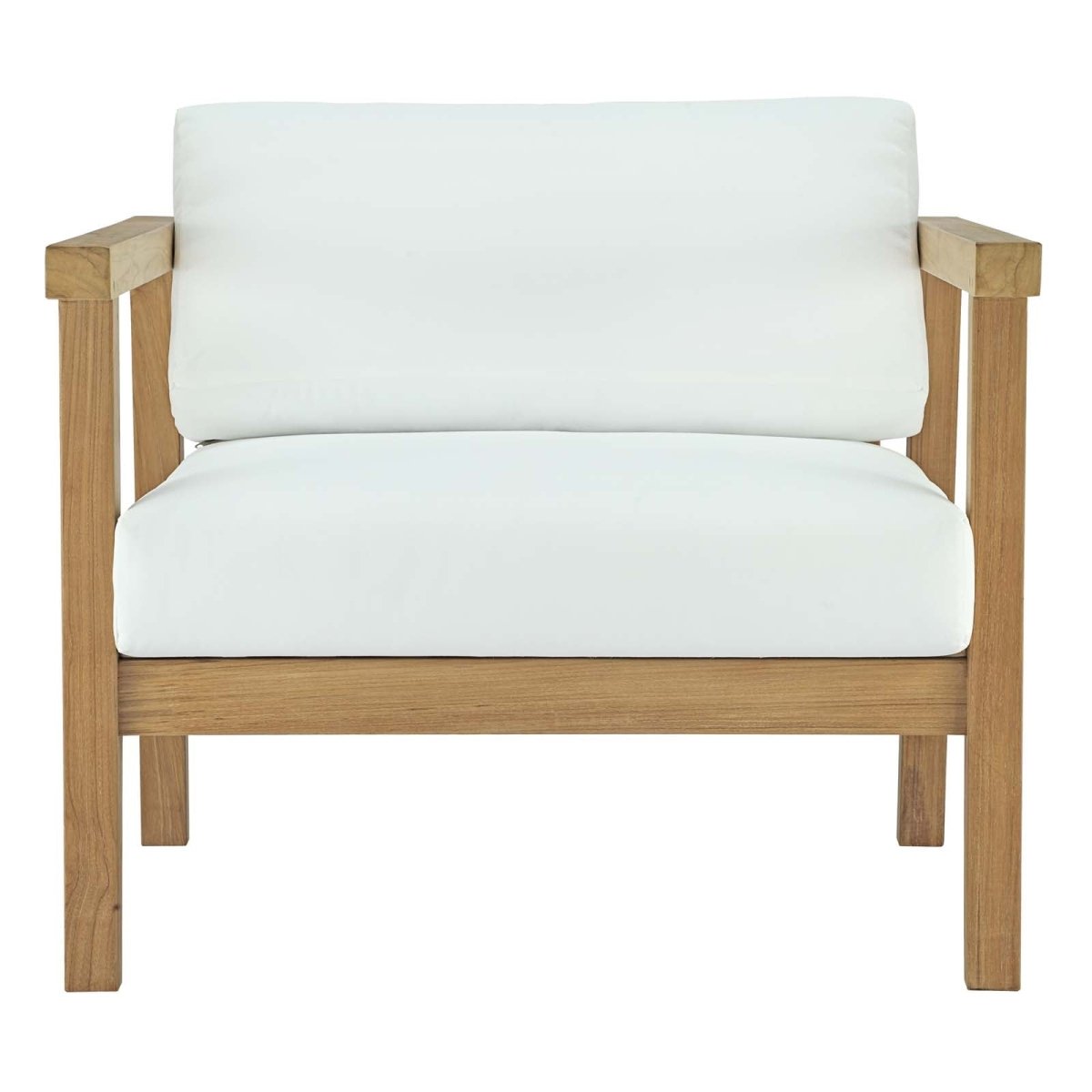 Bayport Outdoor Patio Teak Armchair - BUILDMYPLACE