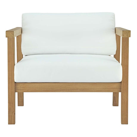 Bayport Outdoor Patio Teak Armchair - BUILDMYPLACE