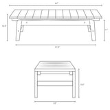 Bayport Outdoor Patio Teak Coffee Table - BUILDMYPLACE