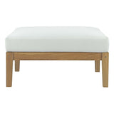 Bayport Outdoor Patio Teak Ottoman - BUILDMYPLACE