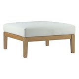 Bayport Outdoor Patio Teak Ottoman - BUILDMYPLACE