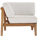 Bayport Outdoor Patio Teak Wood 3 - Piece Sectional Sofa Set - BUILDMYPLACE