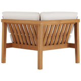 Bayport Outdoor Patio Teak Wood Corner Chair - BUILDMYPLACE