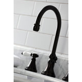 Bel Air Widespread Bathroom Faucet with Brass Pop Up - BUILDMYPLACE