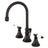 Bel Air Widespread Bathroom Faucet with Brass Pop Up - BUILDMYPLACE