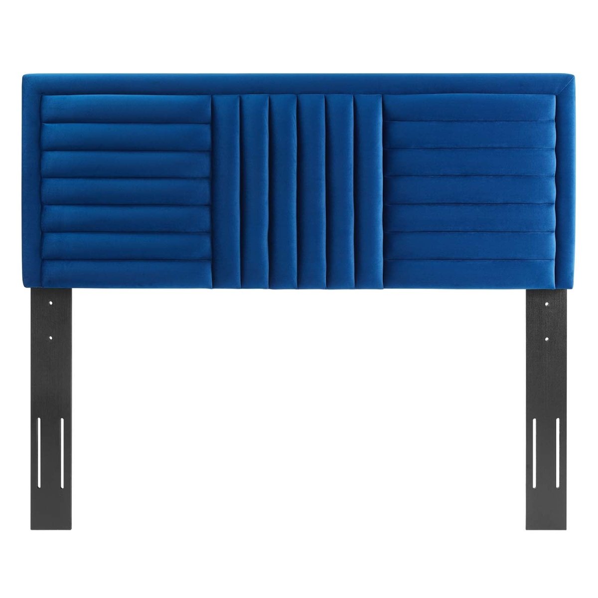 Believe Channel Tufted Performance Velvet Full/Queen Headboard - BUILDMYPLACE