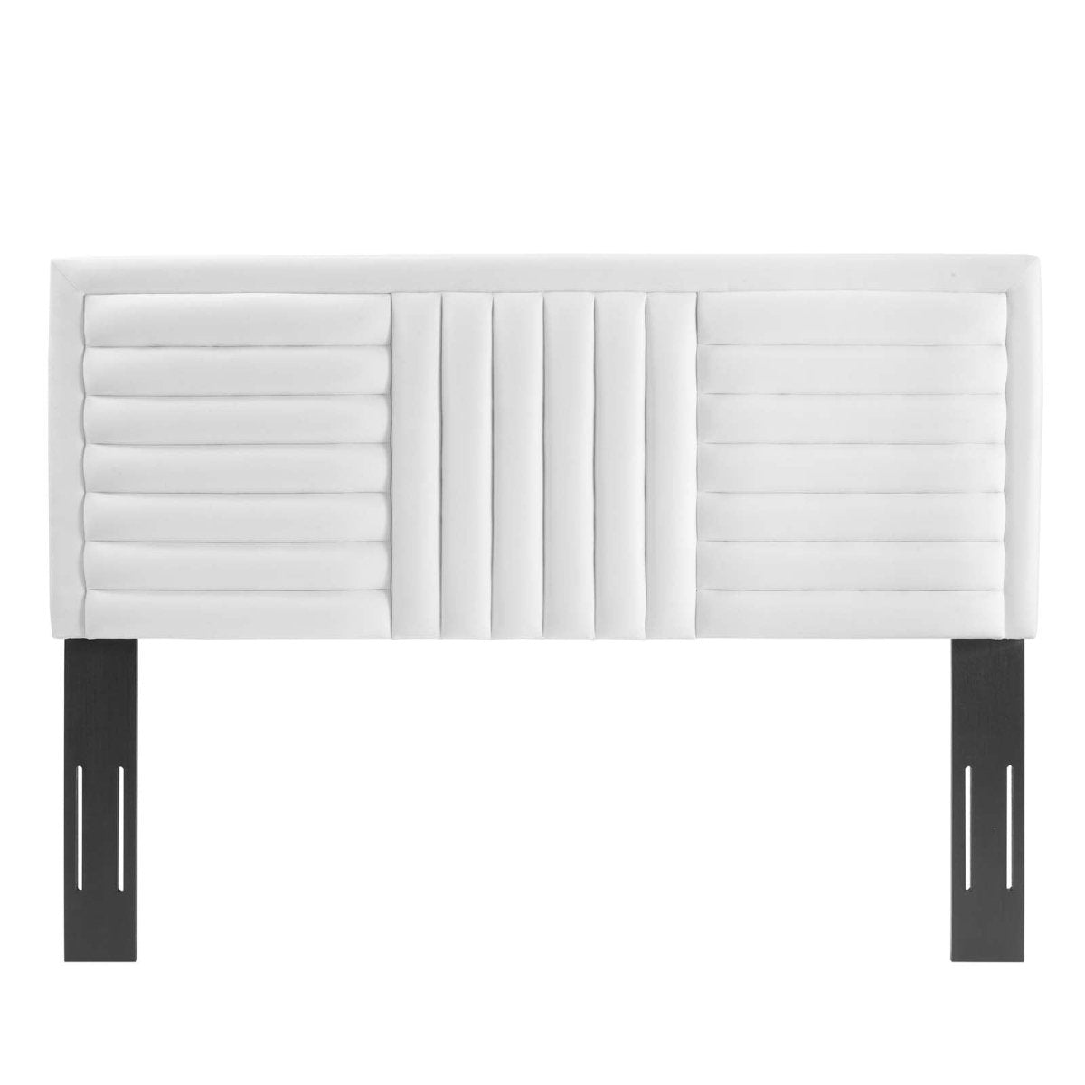 Believe Channel Tufted Performance Velvet Full/Queen Headboard - BUILDMYPLACE
