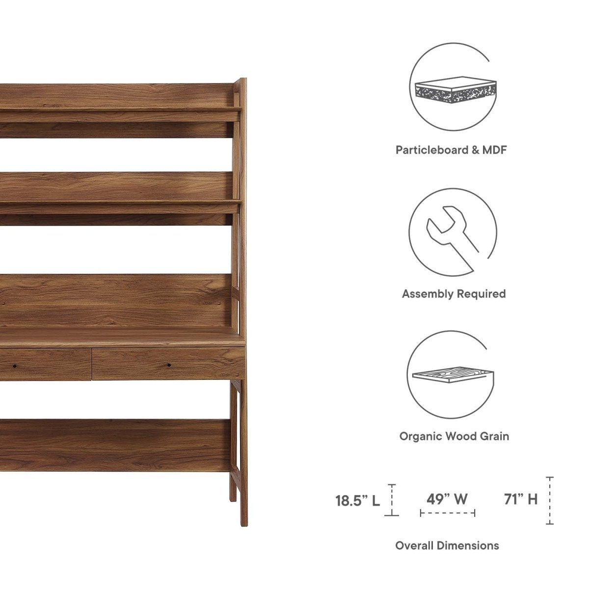 Bixby Office Desk - BUILDMYPLACE