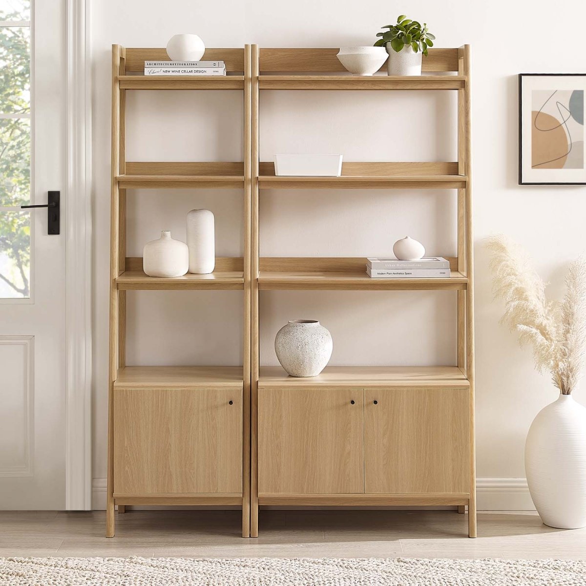 Bixby Wood Bookshelves - Set of 2 - BUILDMYPLACE