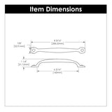 Black Cabinet Pull - 6 - 5/16 Inch (160mm) Center to Center - Hickory Hardware - BUILDMYPLACE