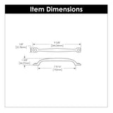 Black Cabinet Pull - 7 - 9/16 Inch (192mm) Center to Center - Hickory Hardware - BUILDMYPLACE