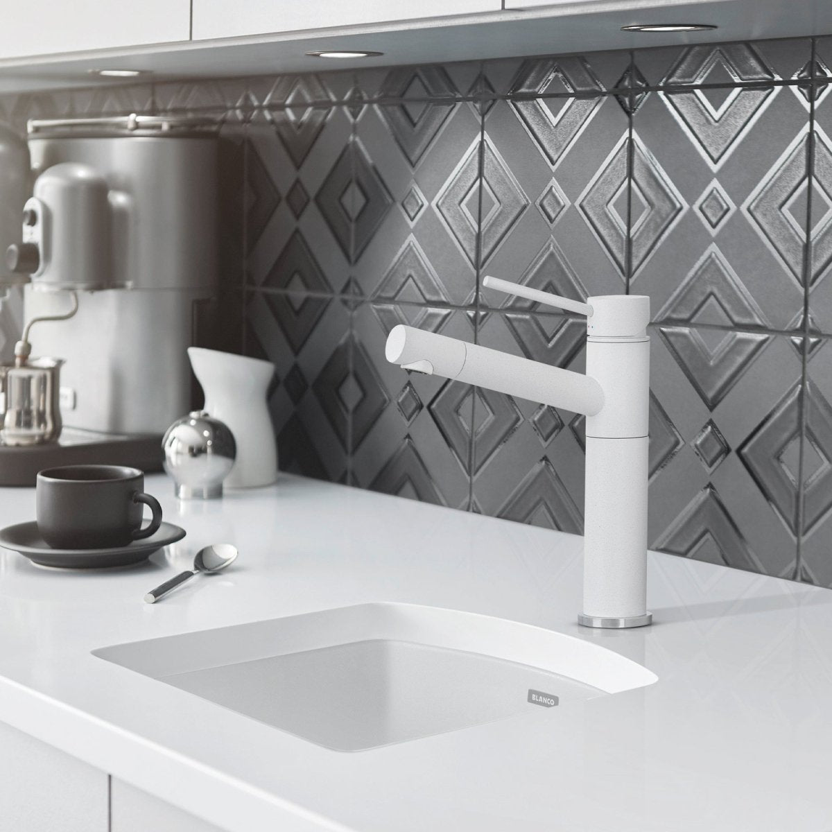 Blanco Diamond Silgranit Drop - In or Undermount Bar Sink, 15" X 15" - BUILDMYPLACE