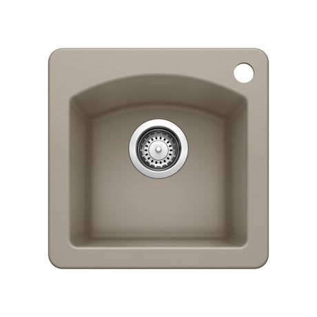 Blanco Diamond Silgranit Drop - In or Undermount Bar Sink, 15" X 15" - BUILDMYPLACE