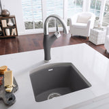 Blanco Diamond Silgranit Drop - In or Undermount Bar Sink, 15" X 15" - BUILDMYPLACE