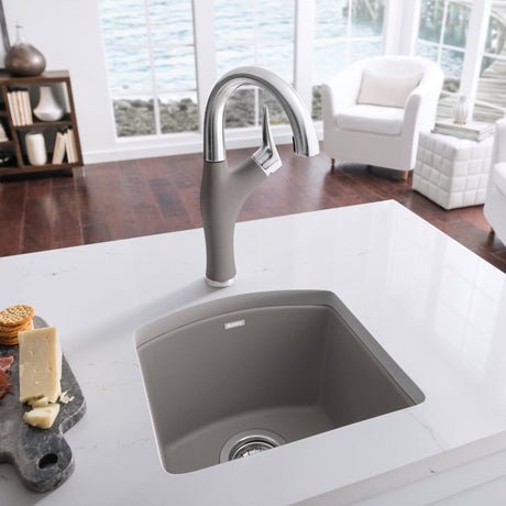 Blanco Diamond Silgranit Drop - In or Undermount Bar Sink, 15" X 15" - BUILDMYPLACE