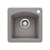 Blanco Diamond Silgranit Drop - In or Undermount Bar Sink, 15" X 15" - BUILDMYPLACE