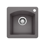 Blanco Diamond Silgranit Drop - In or Undermount Bar Sink, 15" X 15" - BUILDMYPLACE