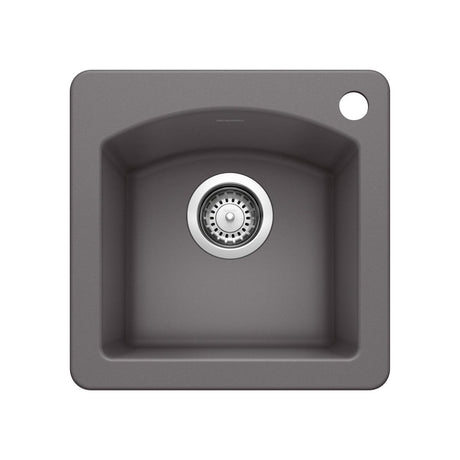 Blanco Diamond Silgranit Drop - In or Undermount Bar Sink, 15" X 15" - BUILDMYPLACE