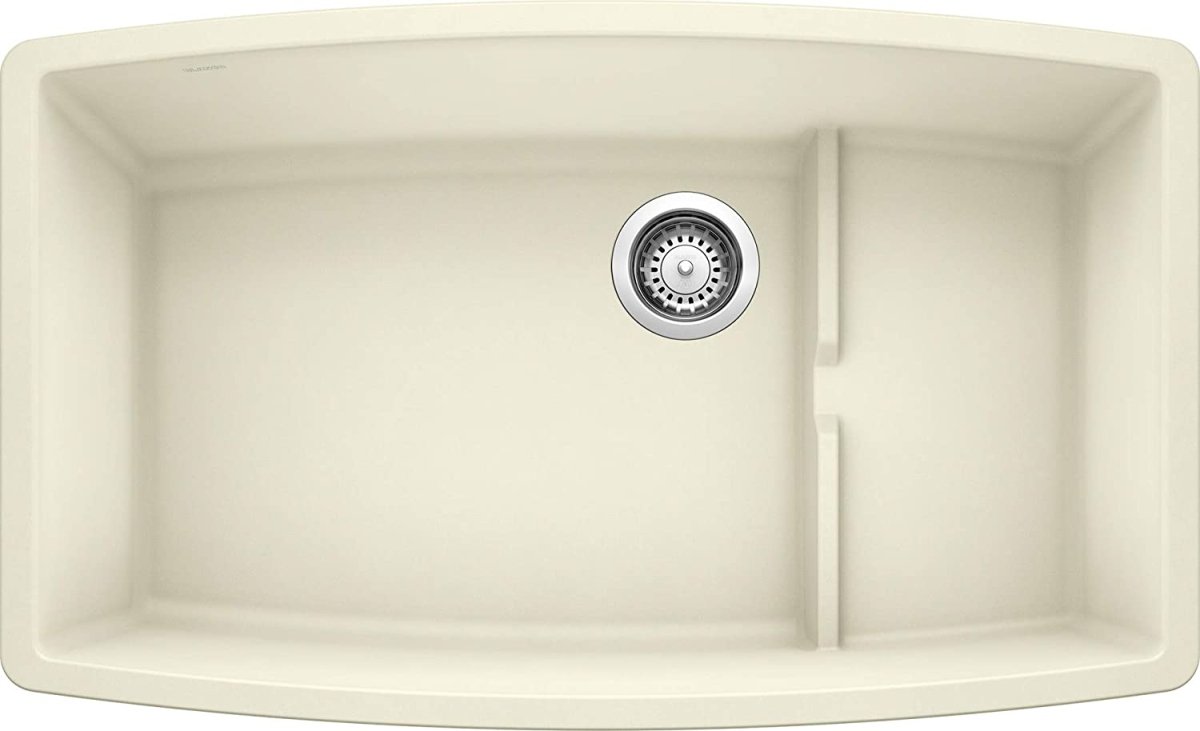 Blanco Performa 32 Inch Cascade Silgranit Undermount Kitchen Sink with Colander - BUILDMYPLACE