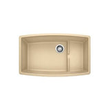 Blanco Performa 32 Inch Cascade Silgranit Undermount Kitchen Sink with Colander - BUILDMYPLACE