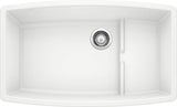 Blanco Performa 32 Inch Cascade Silgranit Undermount Kitchen Sink with Colander - BUILDMYPLACE